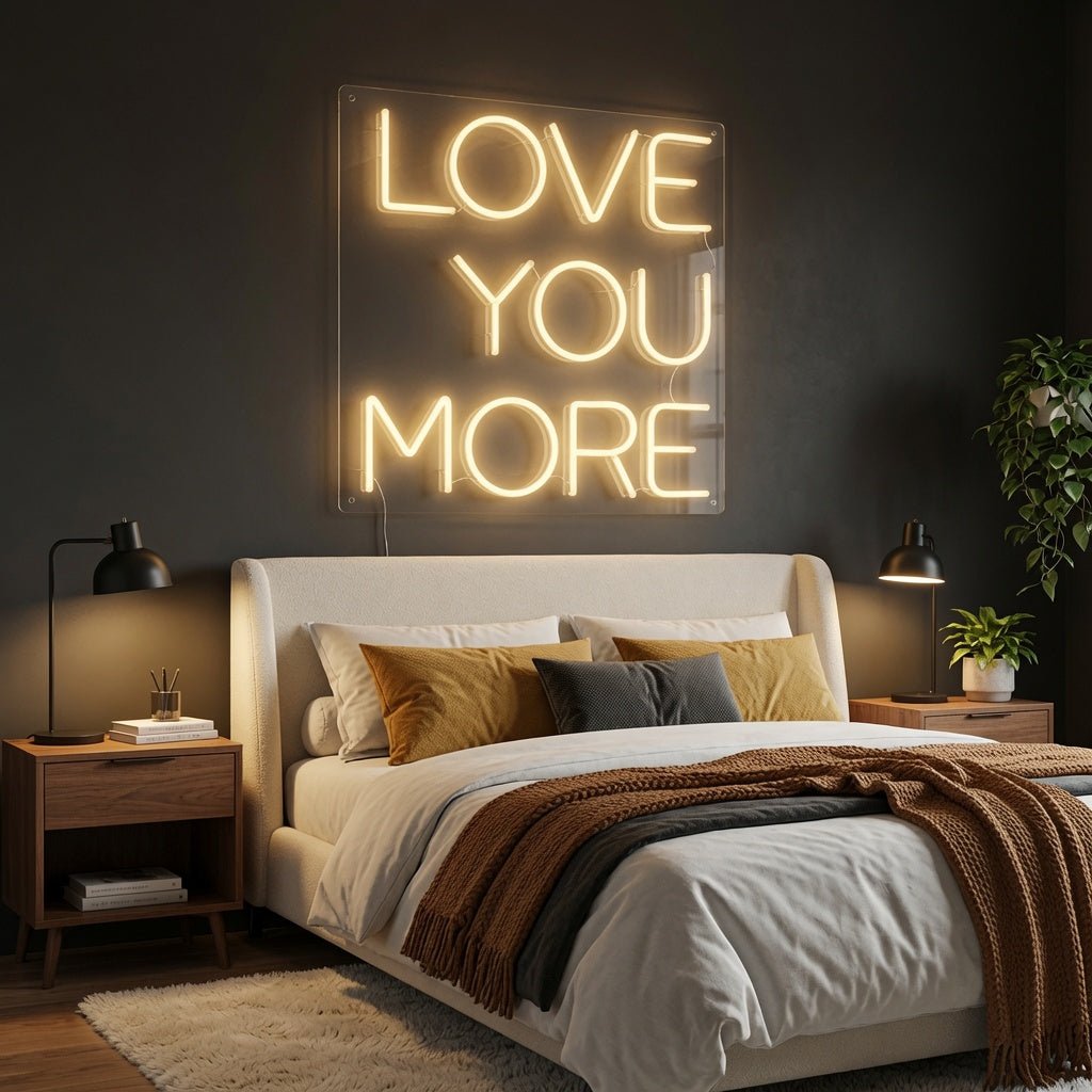 Love You More LED Neon Sign Wall Art - Shineneon
