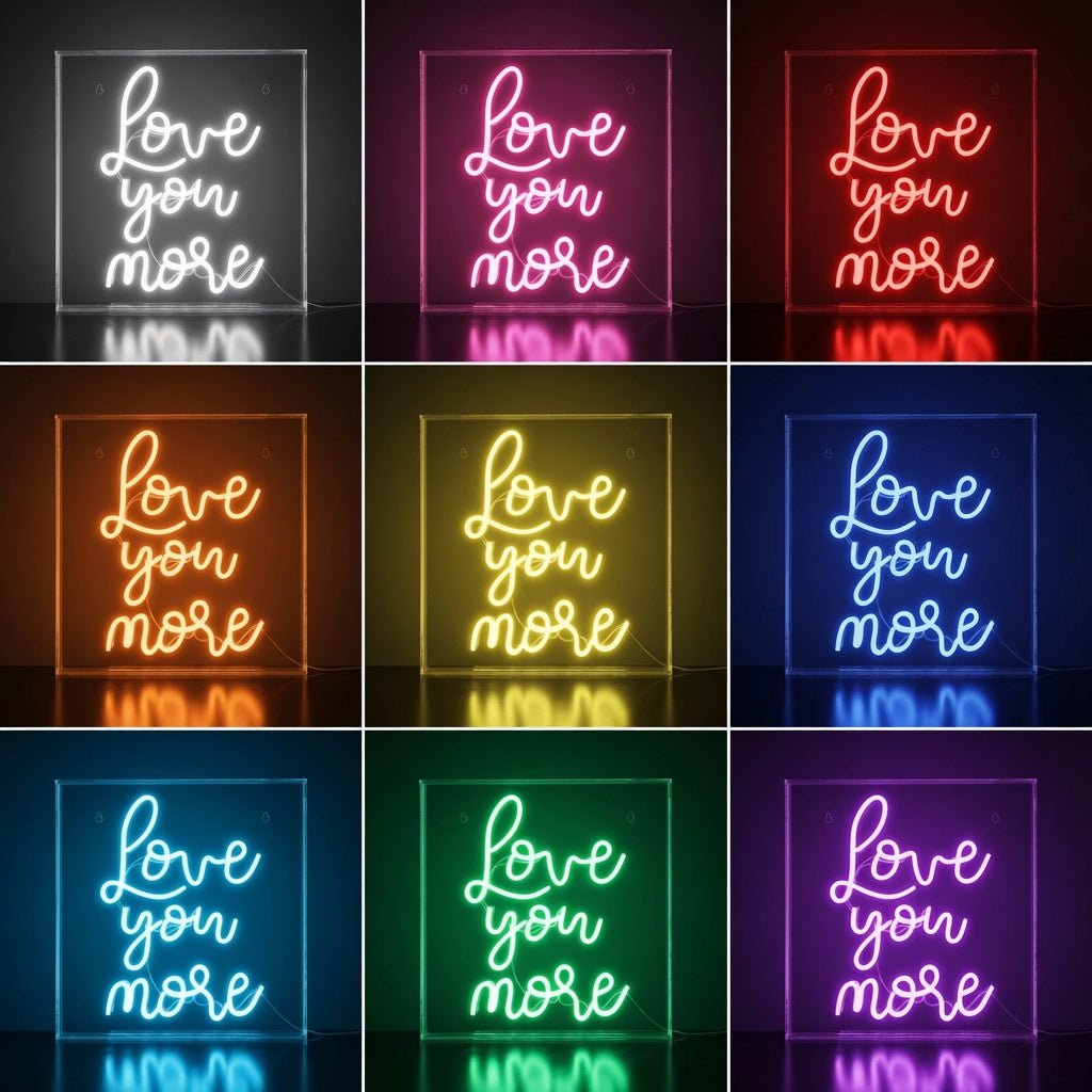 Love You More LED Neon Sign Wall Neon Sign - Shineneon