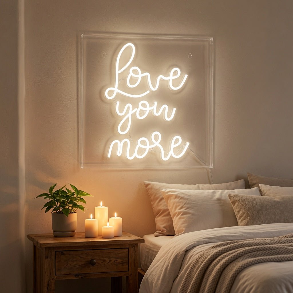 Love You More LED Neon Sign Wall Neon Sign - Shineneon