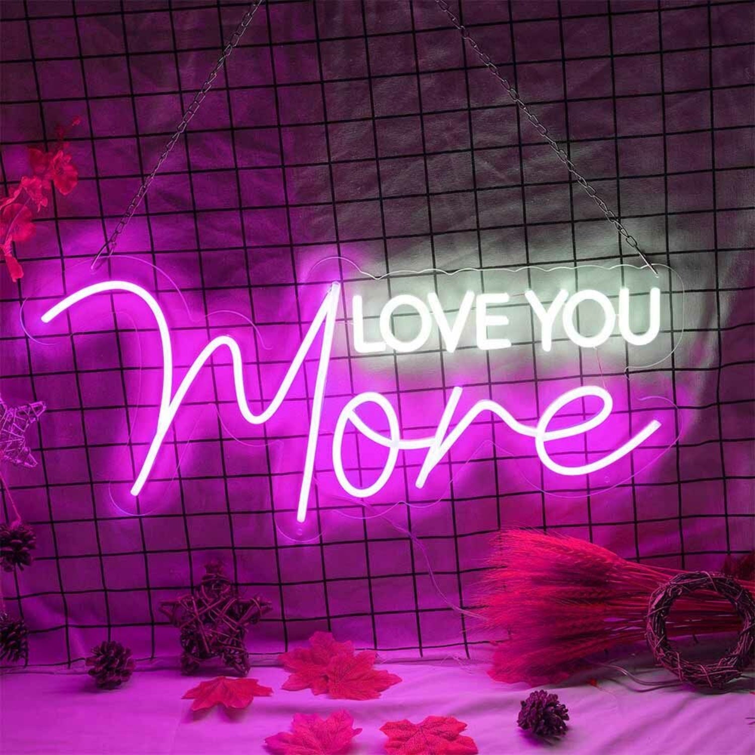 Love You More Neon Sign To Express My Love | Shineneon