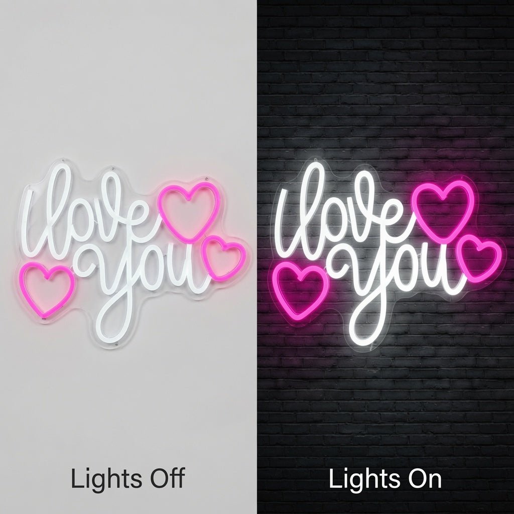 Love You More Typography Bedroom Decor LED Neon Sign - Shineneon