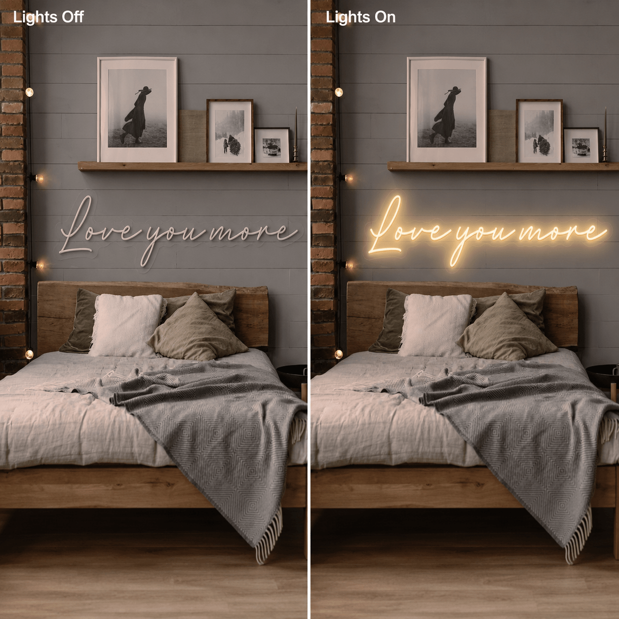 Love You More Wall Decor LED Neon Sign - Shineneon