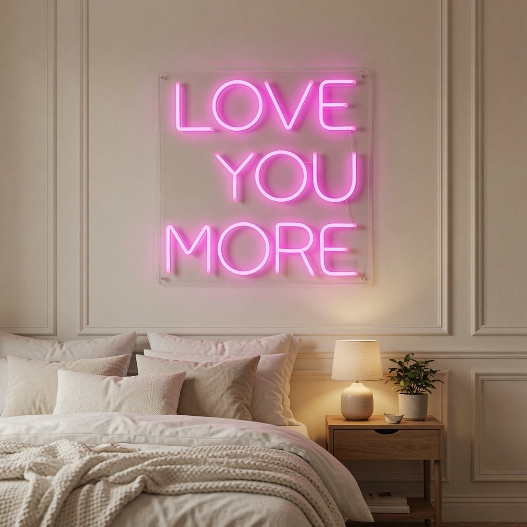 Love You More Wall Decor LED Neon Sign Wall Neon Sign - Shineneon