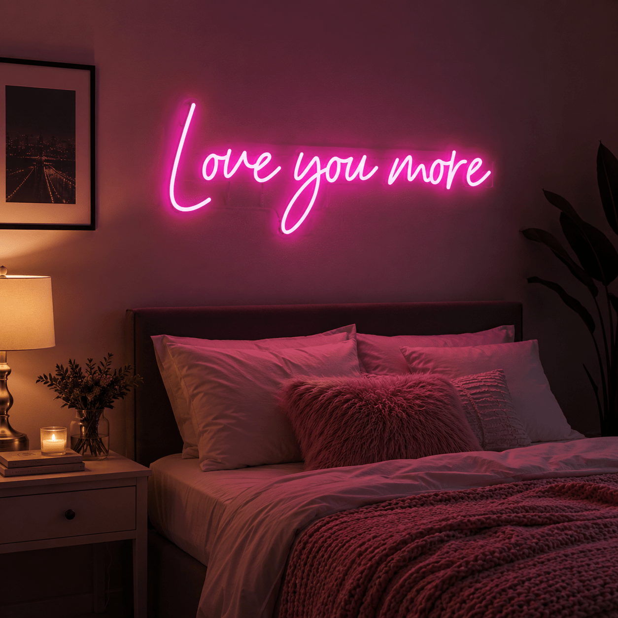 Love You More Wall Decor Room Decor LED Neon Sign - Shineneon
