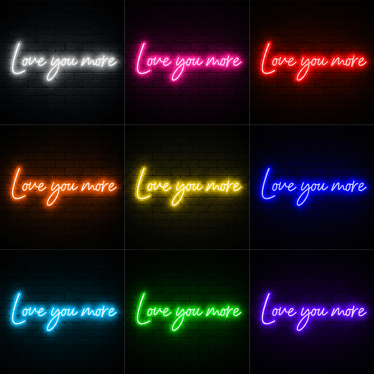 Love You More Wall Decor Room Decor LED Neon Sign - Shineneon