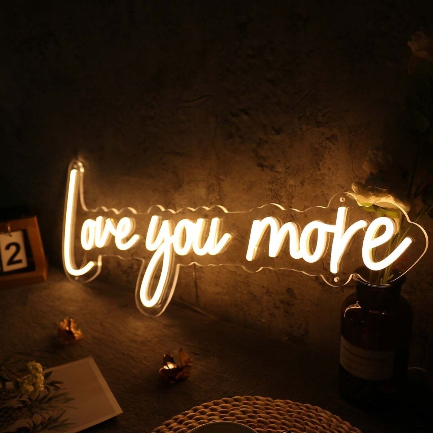 Love You More Yellow Neon Sign | Shineneon