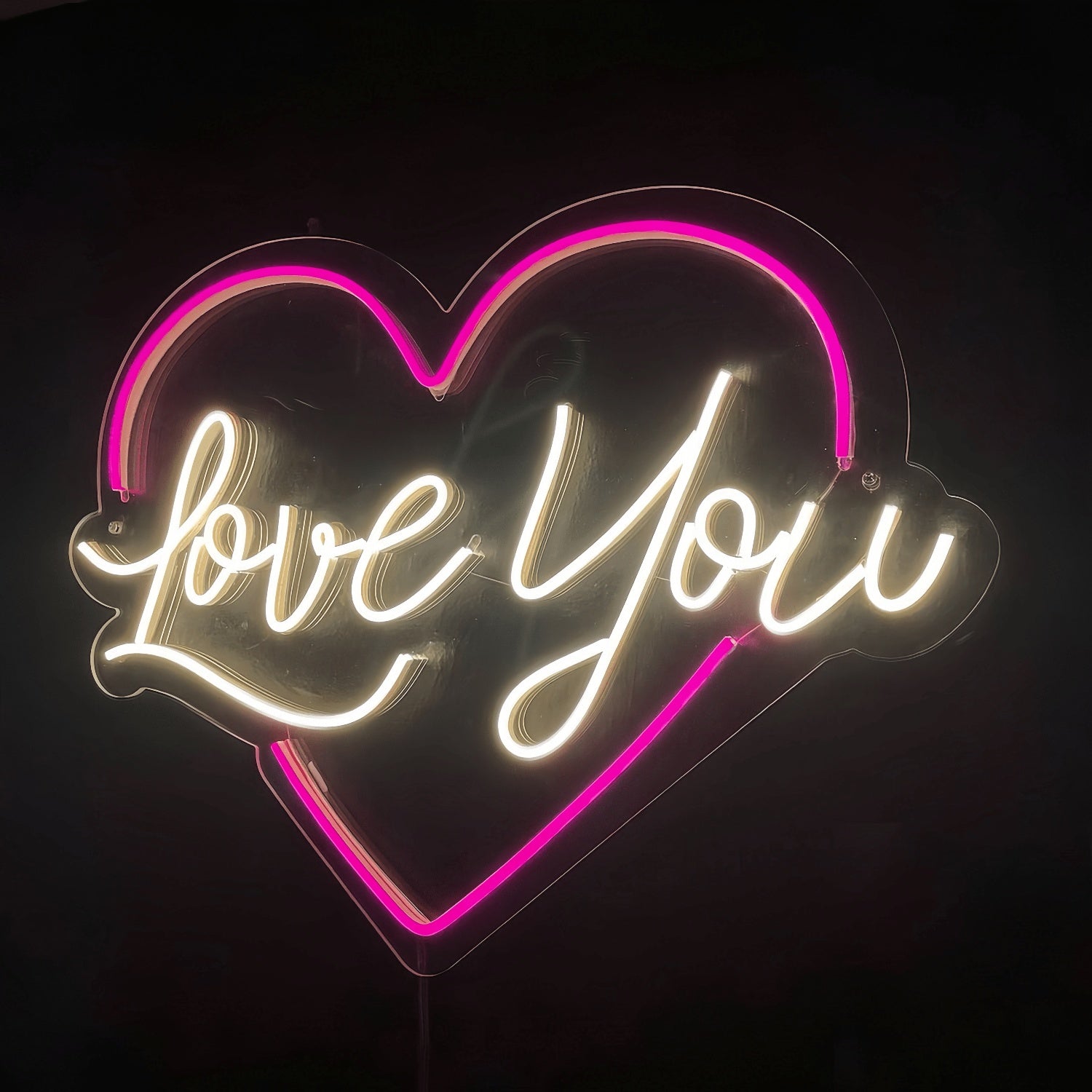 Love You Neon Sign Radiant Affection With Heart | Shineneon