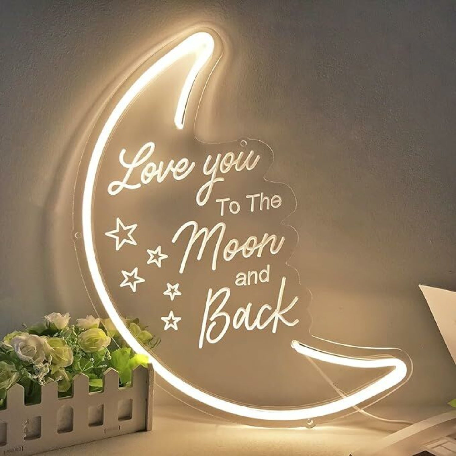 Love You To The Moon And Back Wedding Neon Sign | Shineneon