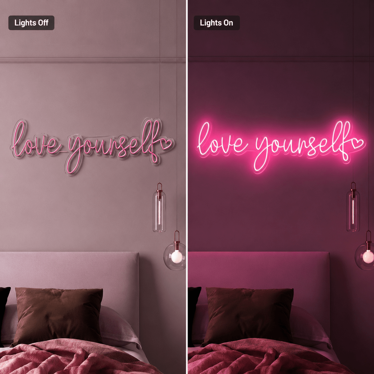 Love Yourself Bedroom LED Neon Sign - Shineneon