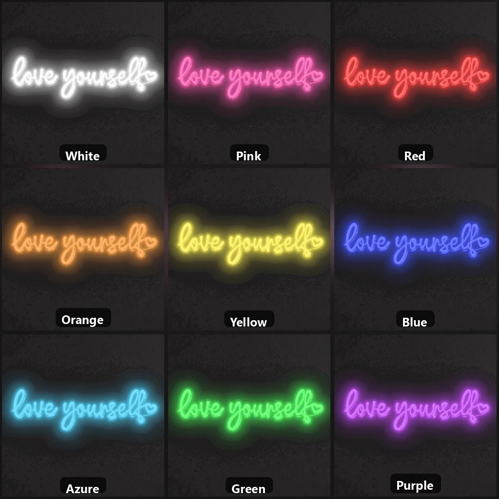 Love Yourself LED Neon Sign Garage Neon Sign - Shineneon