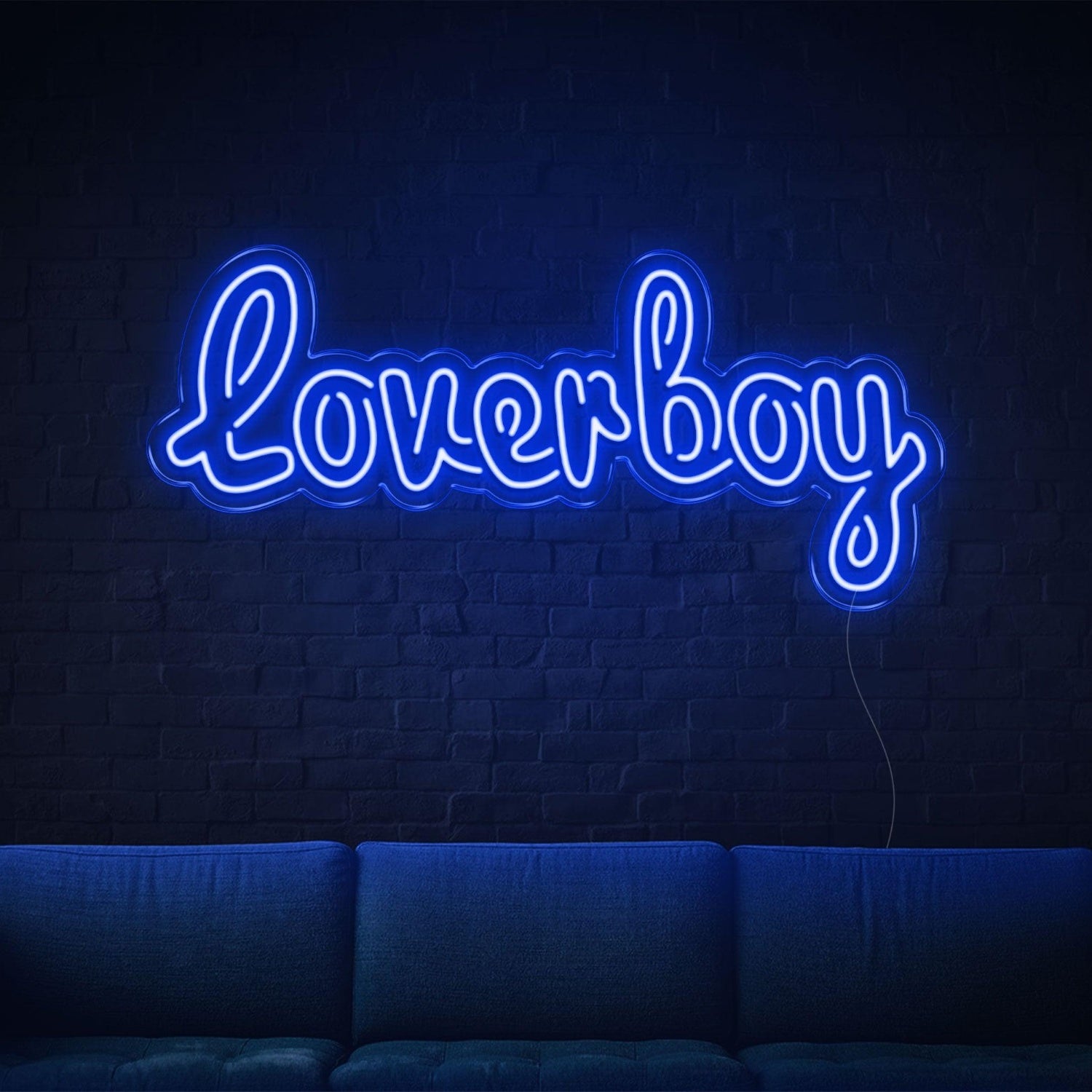 Loverboy Blue Led Neon Sign For Home Bar Cafe Wall Decor | Shineneon