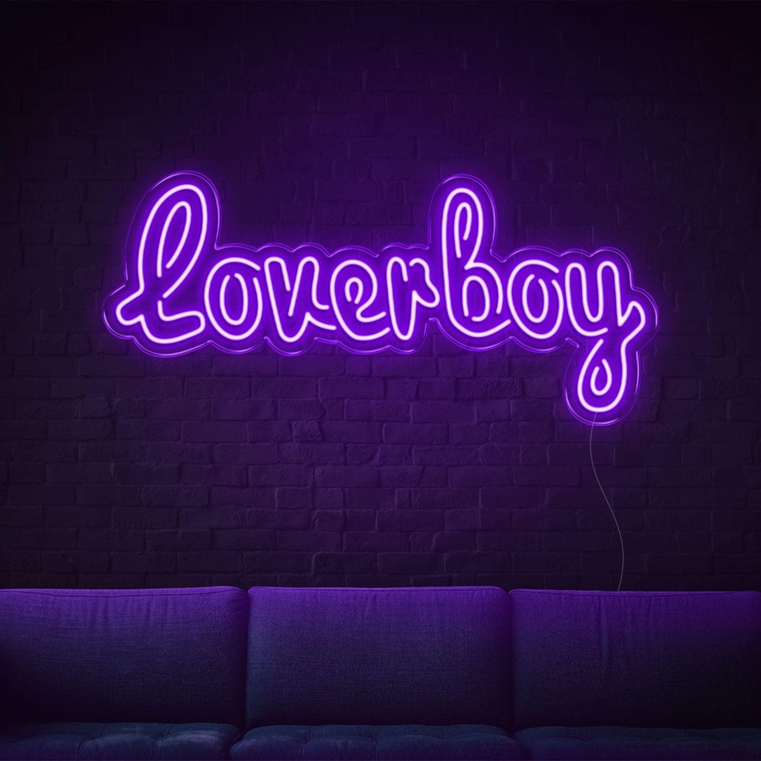 Loverboy Blue Led Neon Sign For Home Bar Cafe Wall Decor | Shineneon