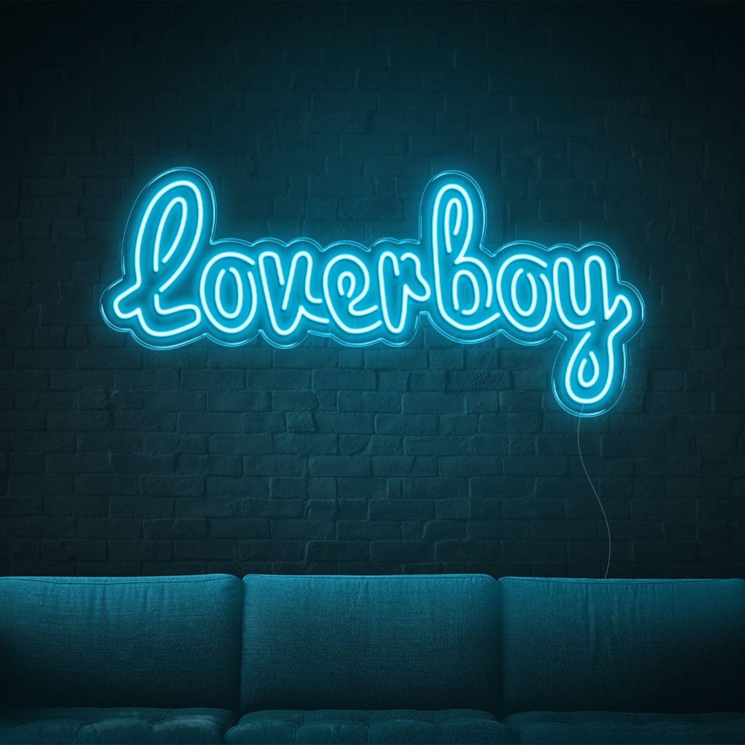 Loverboy Blue Led Neon Sign For Home Bar Cafe Wall Decor | Shineneon