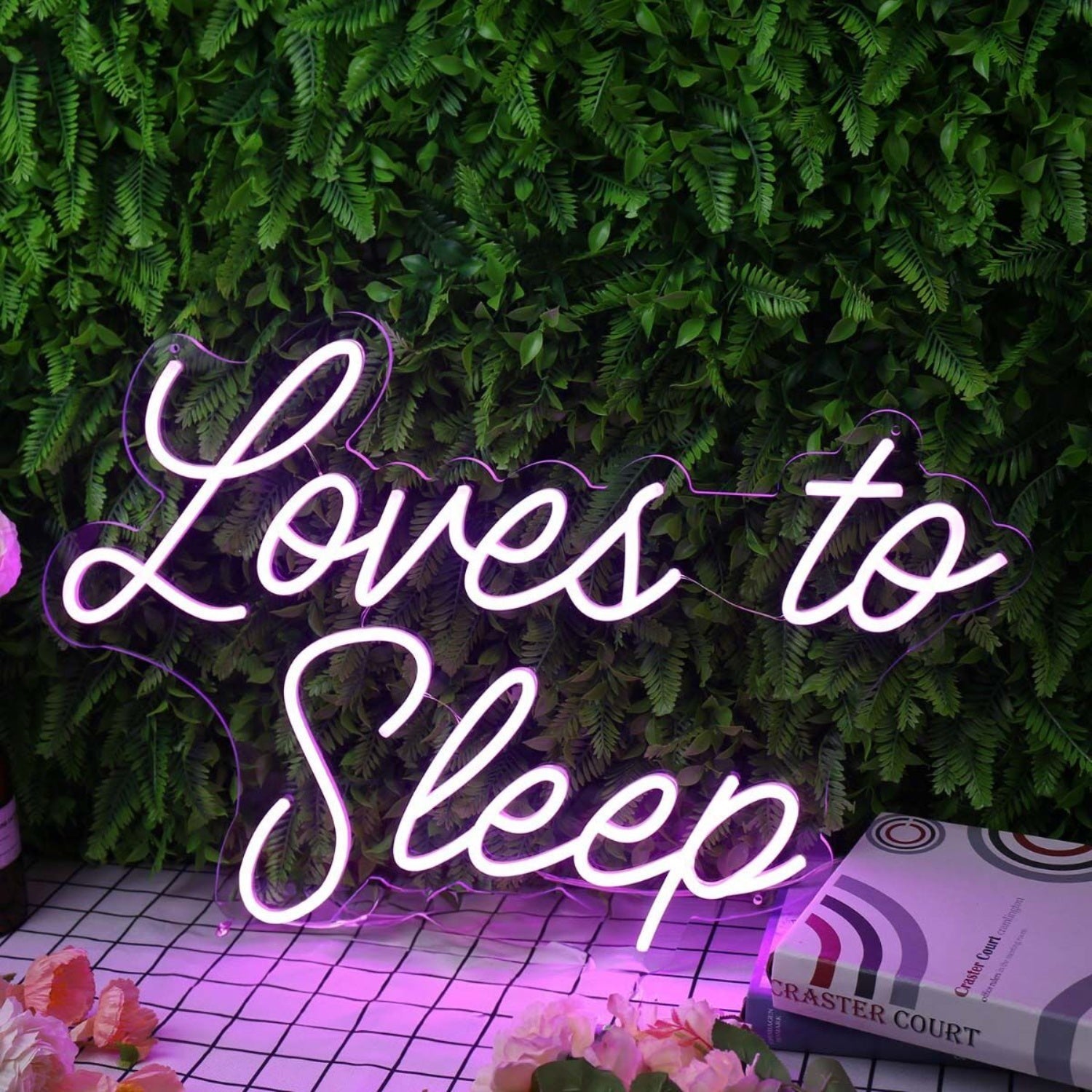 Loves To Sleep Purple Led Neon Sign - Shineneon