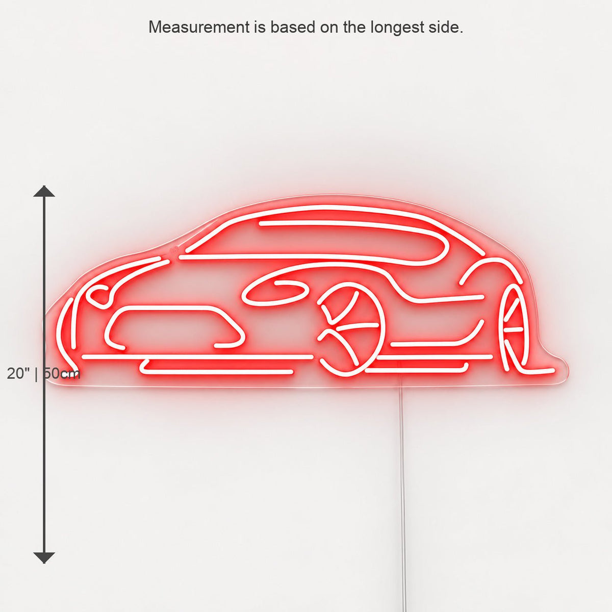 Low Profile Sports Car LED Neon Sign - Shineneon