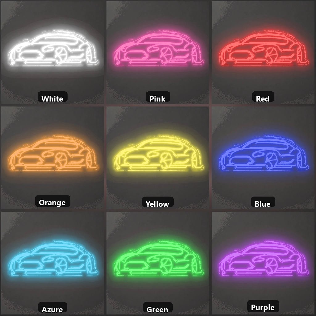 Low Profile Sports Car Vintage LED Neon Sign - Shineneon