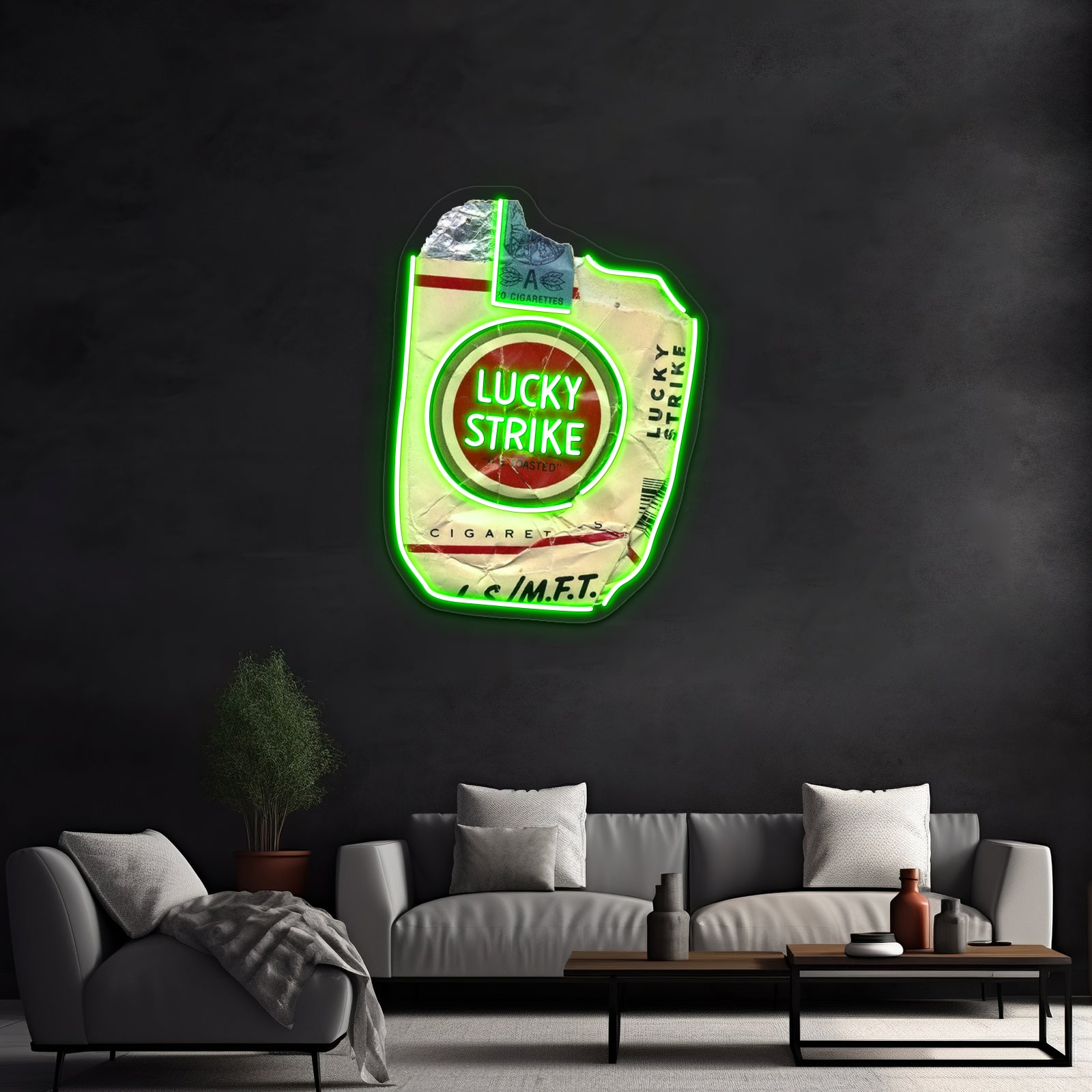 Luckies Lucky Strike Artwork Led Neon | Shineneon