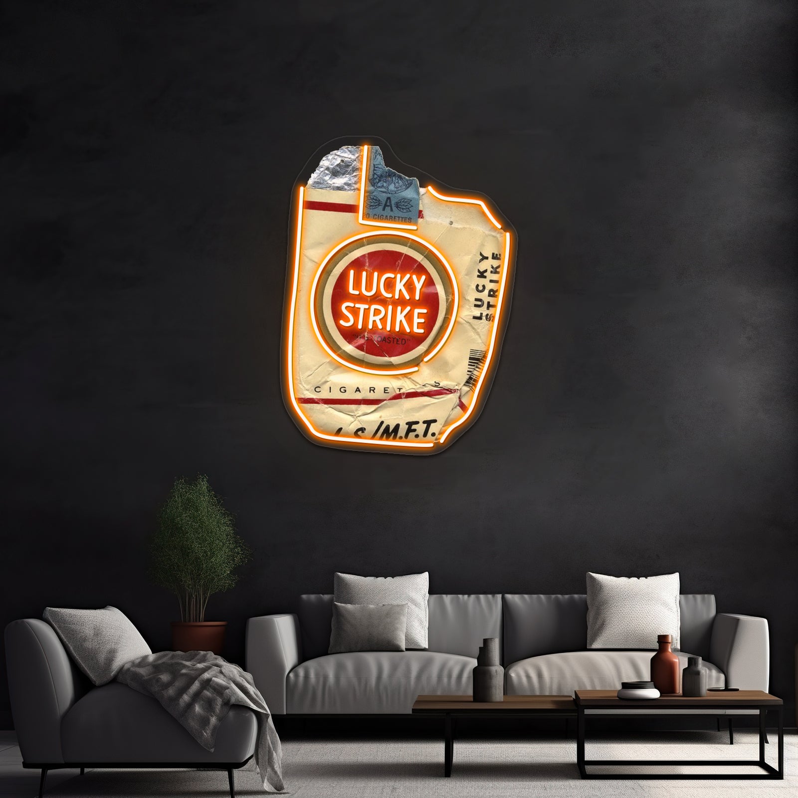 Luckies Lucky Strike Artwork Led Neon | Shineneon
