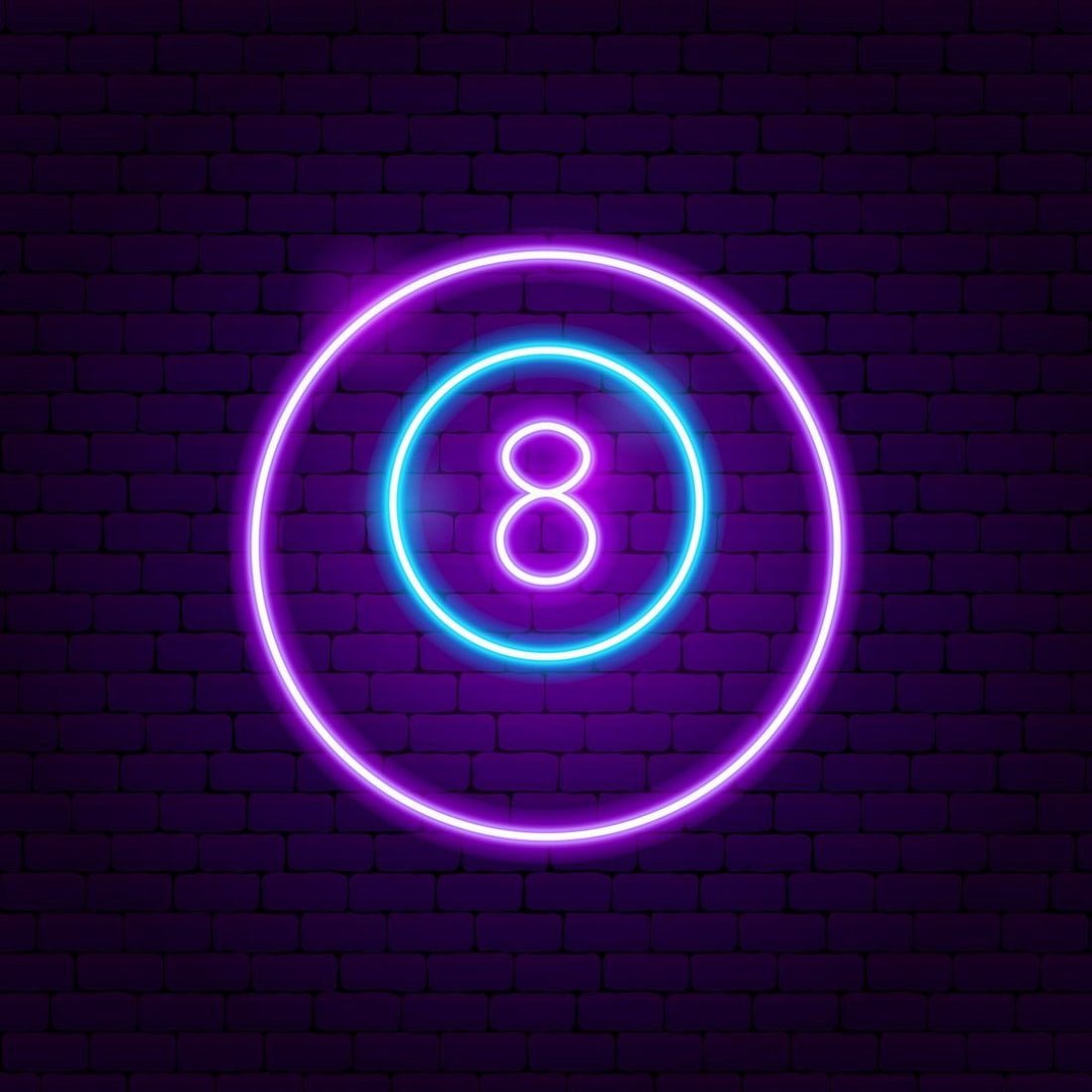Lucky Ball Eight Neon Signs Led Business Sign - Shineneon