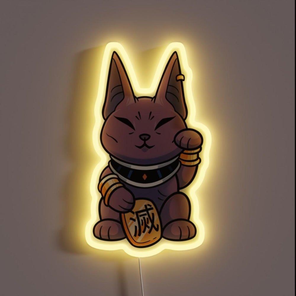 Lucky Beerus Rgb Led Neon Sign - Custom LED neon sign front view
