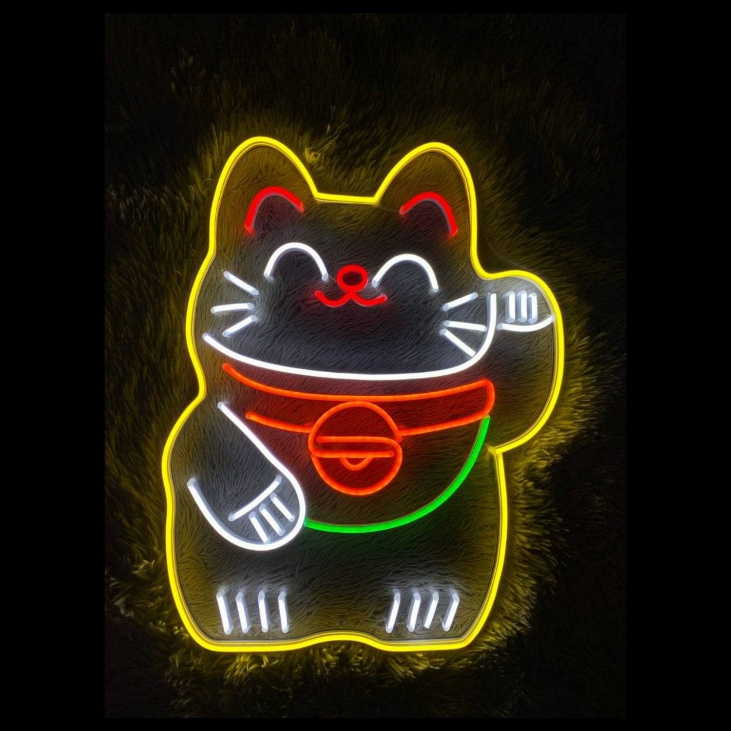 Lucky Cat V1 Led Neon Sign - Shineneon