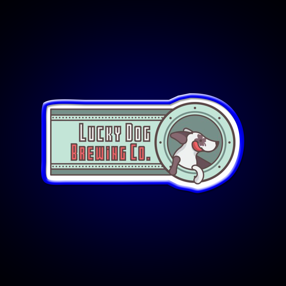 Lucky Dog Brewing Co Beer Bar Decor Led Neon Sign Rgb Color - LED neon sign view 5