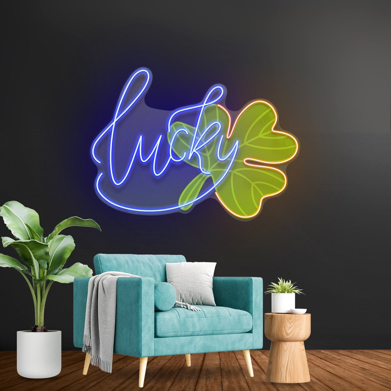 Lucky Four Leaf Clover Saint Patrick Day Led Signs - Shineneon