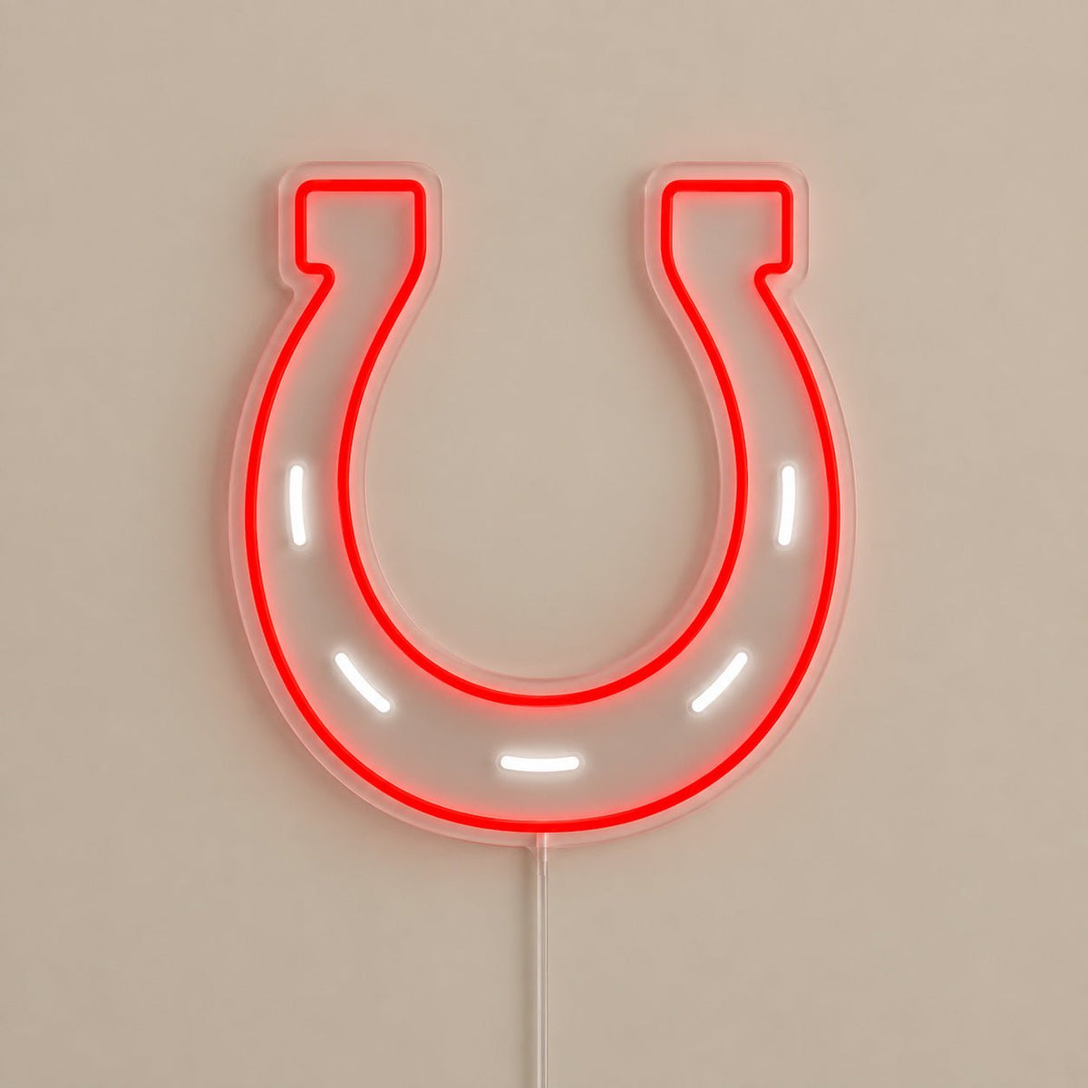 Lucky Horseshoe Rustic LED Neon Sign - Shineneon