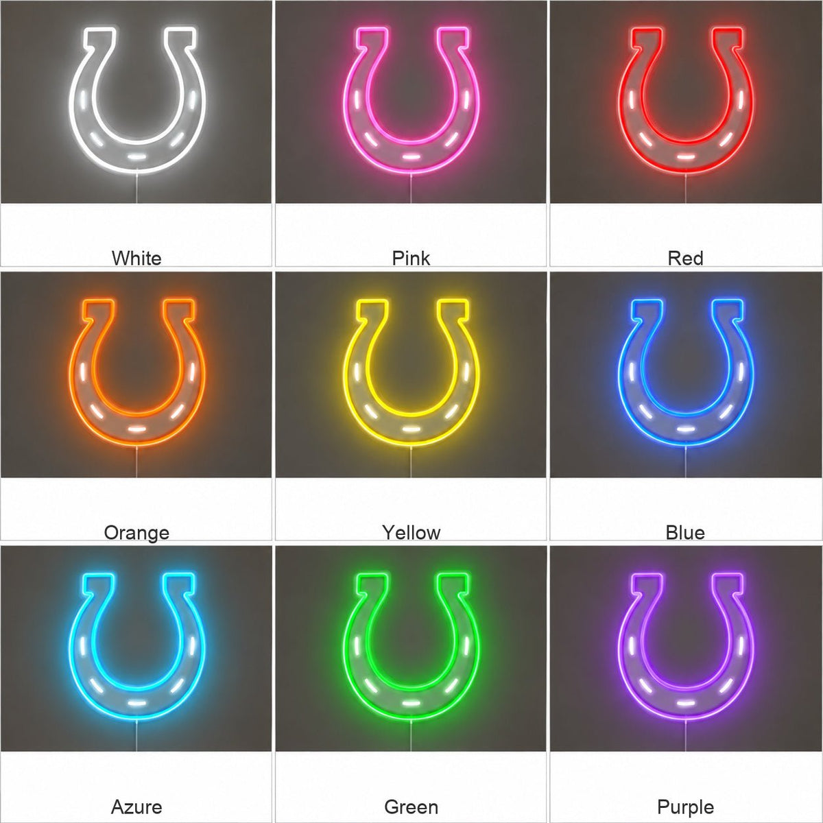 Lucky Horseshoe Rustic LED Neon Sign - Shineneon