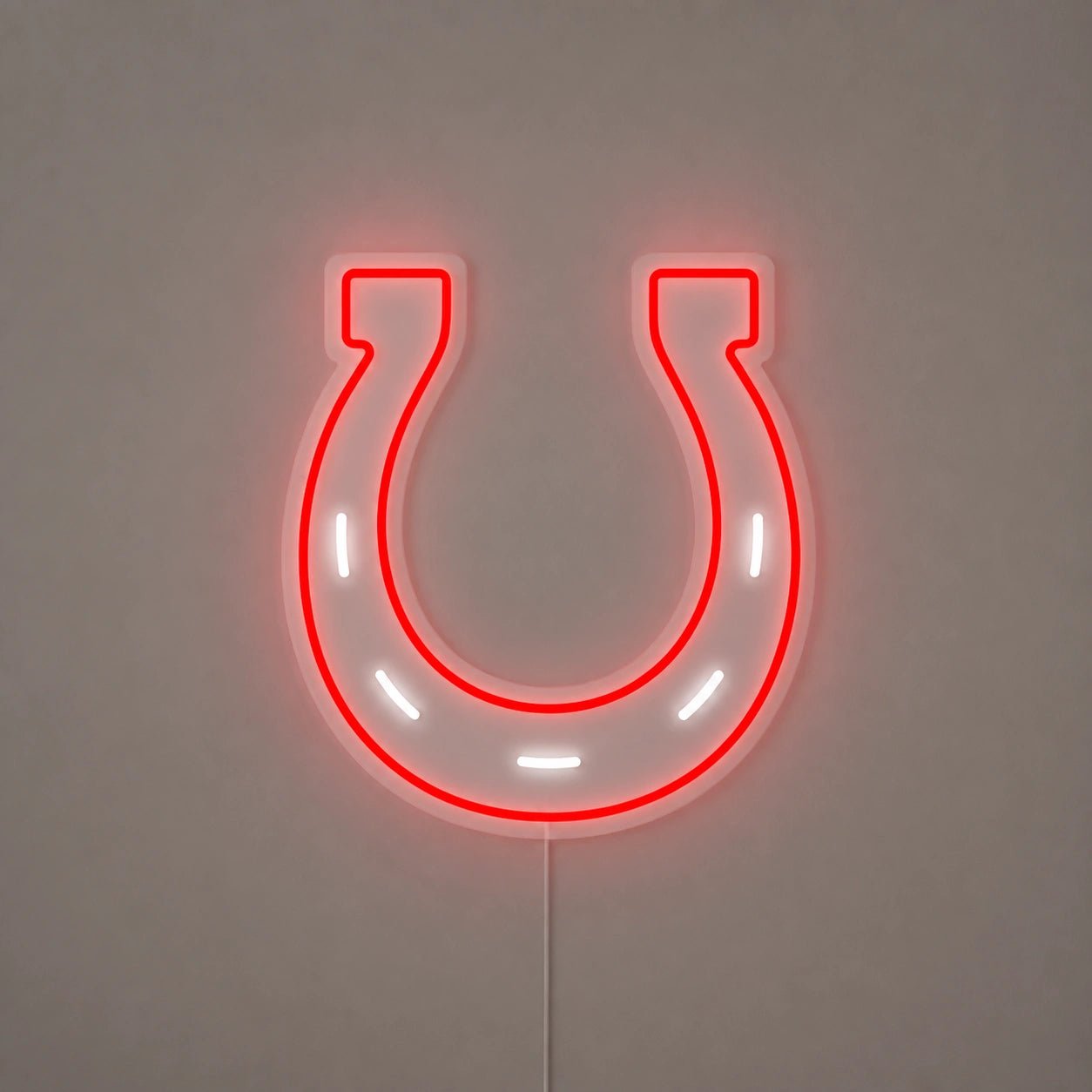 Lucky Horseshoe Rustic Vintage LED Neon Sign - Shineneon