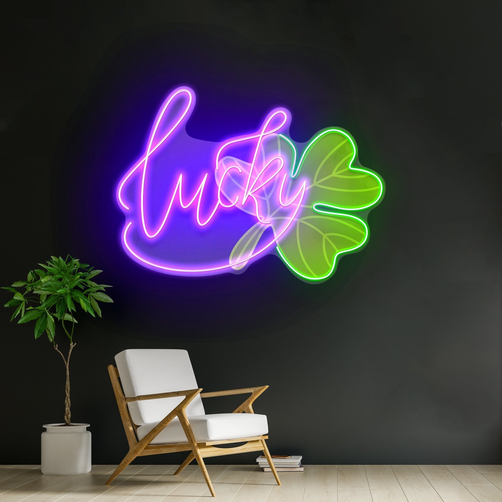 Lucky Kitty Saint Patrick Day Funny Cat Neon Led Signs - Shineneon