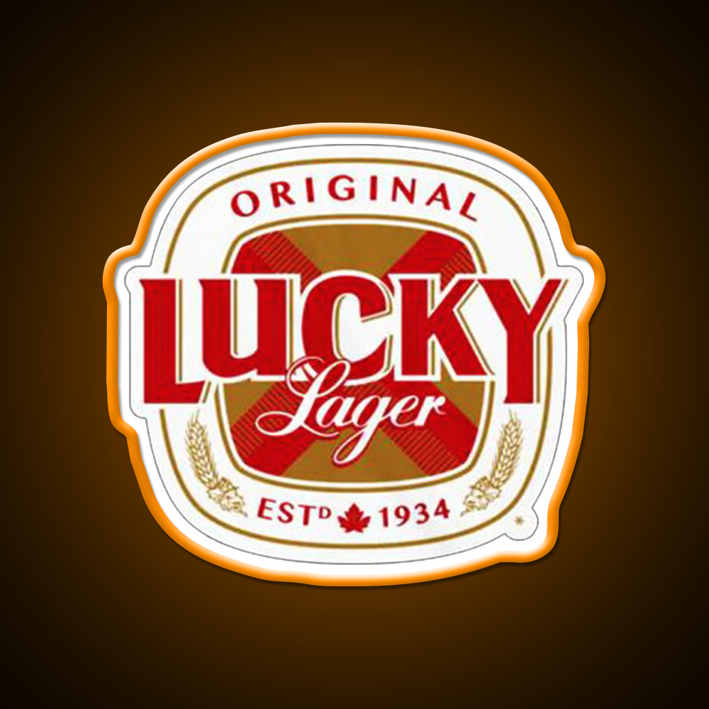 Lucky Lager San Francisco Beer Logo Beer Bar Decor Led Neon Sign Rgb Color - LED neon sign view 6