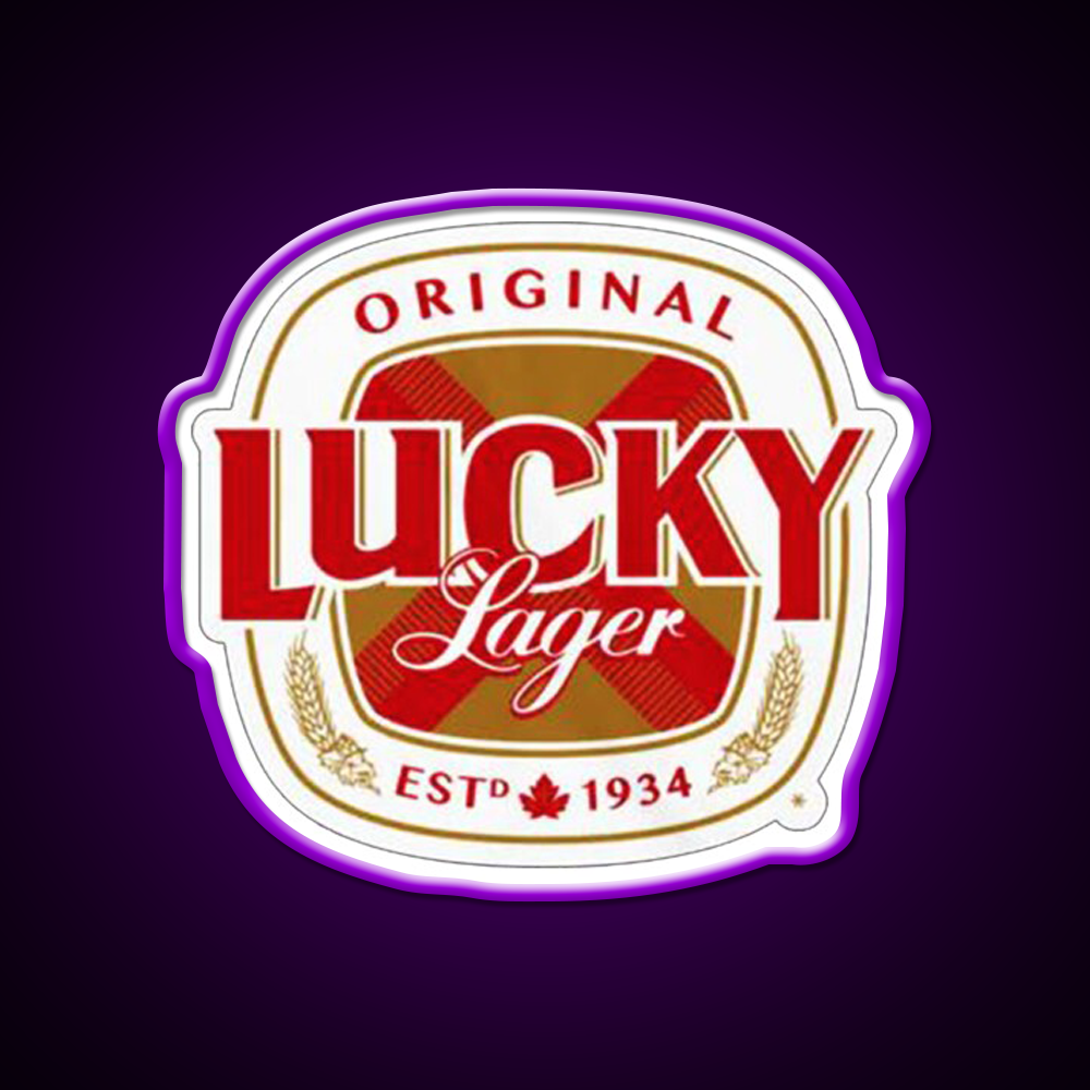 Lucky Lager San Francisco Beer Logo Beer Bar Decor Led Neon Sign Rgb Color - LED neon sign view 9