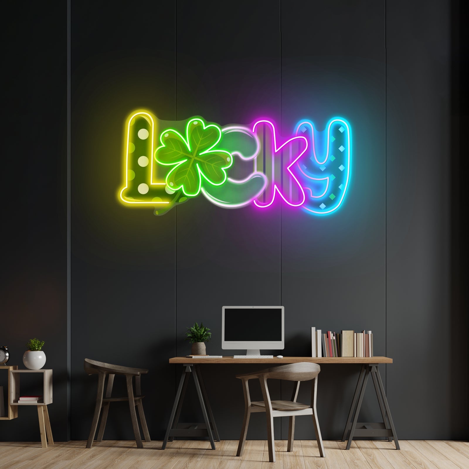 Lucky Mixing Pattern Saint Patrick Day Led Neon Signs - Shineneon