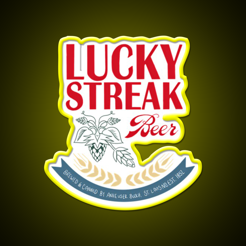 Lucky Streak Beer Bar Decor Led Neon Sign Rgb Color - LED neon sign view 7