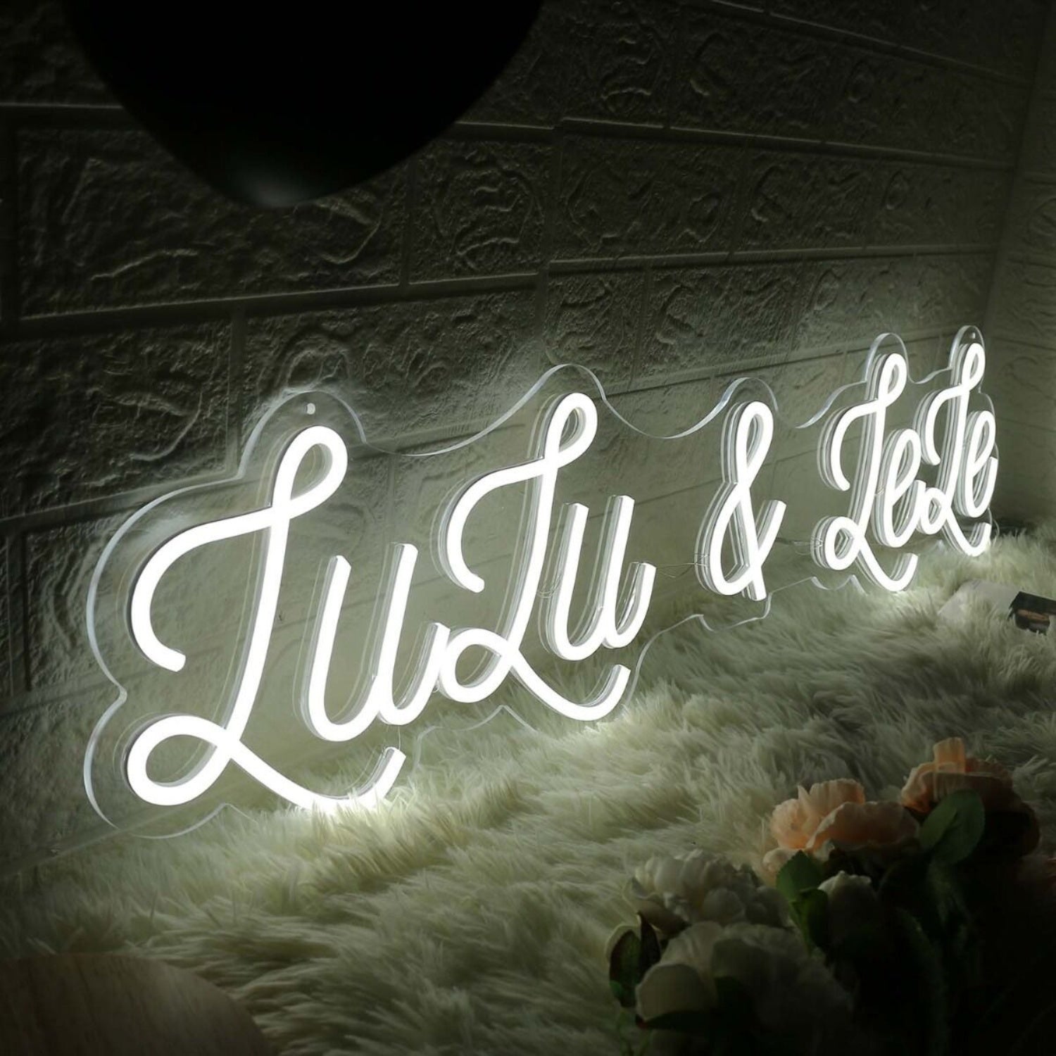 Lulu And Lele White Led Neon Sign - Shineneon