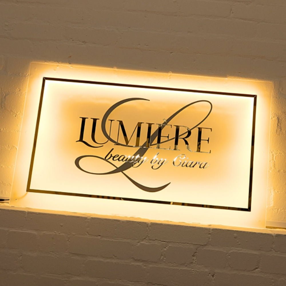 Lumier Beauty Salon Acrylic Business Logo Sign - Shineneon