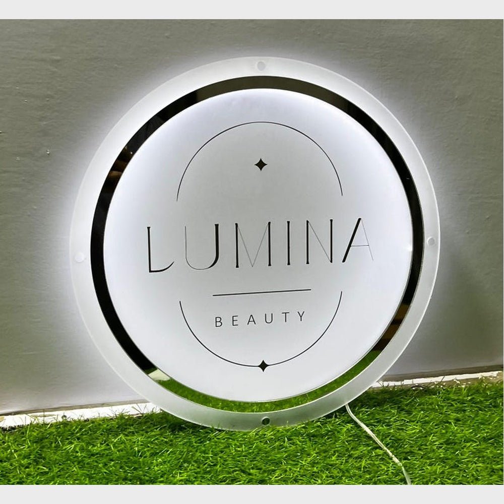 Lumina Beauty Acrylic Business Logo Sign - Shineneon