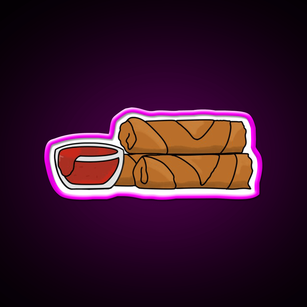 Lumpia Snack Food Led Neon Sign Rgb Color - Shineneon