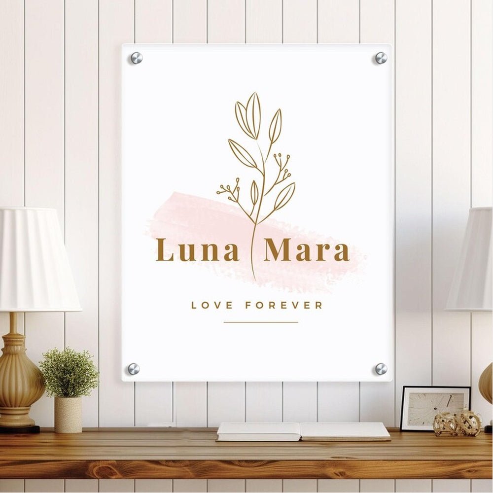 Luna Mara Love Forever Acrylic Business Logo Sign - Shineneon