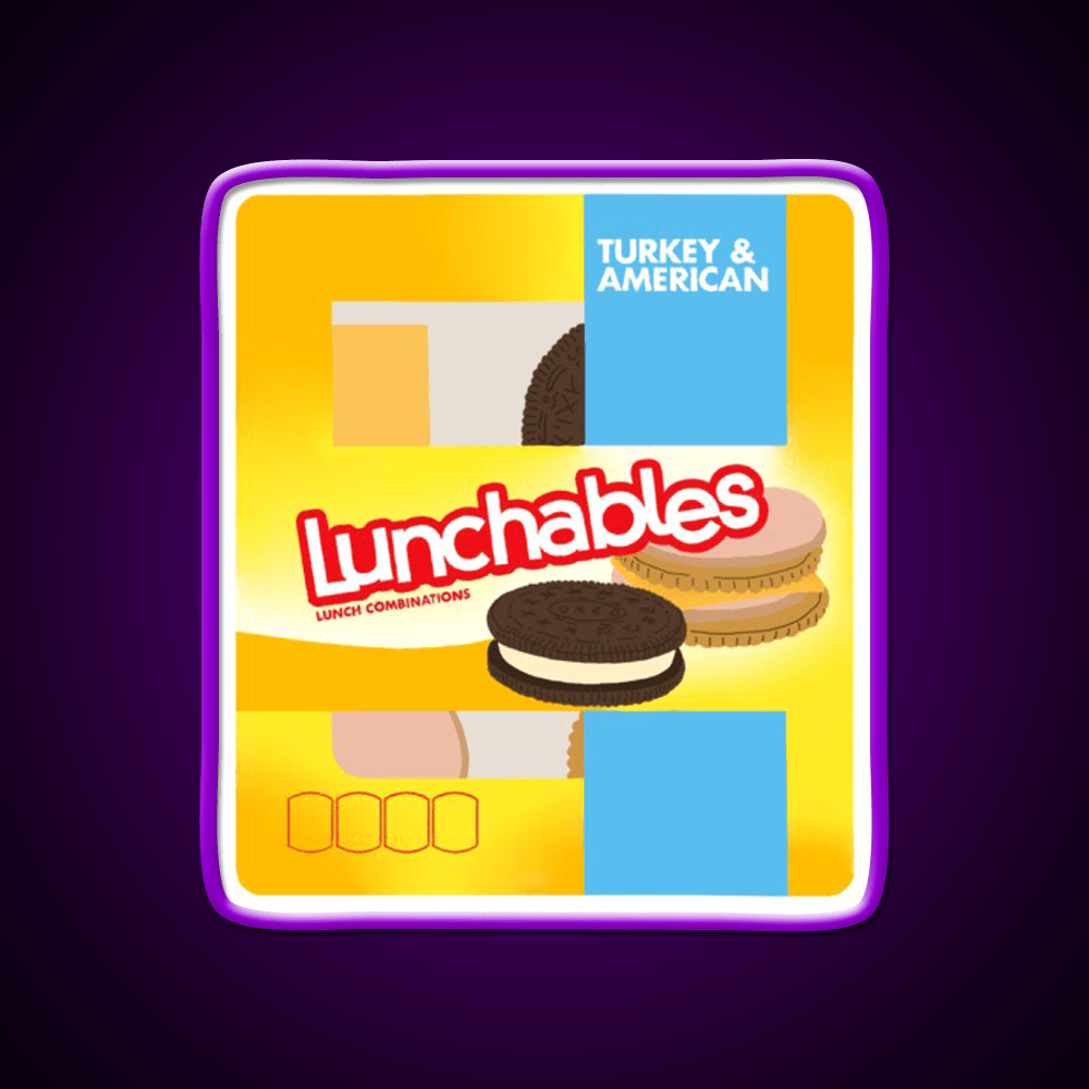 Lunchables Snack Food Led Neon Sign Rgb Color - Shineneon