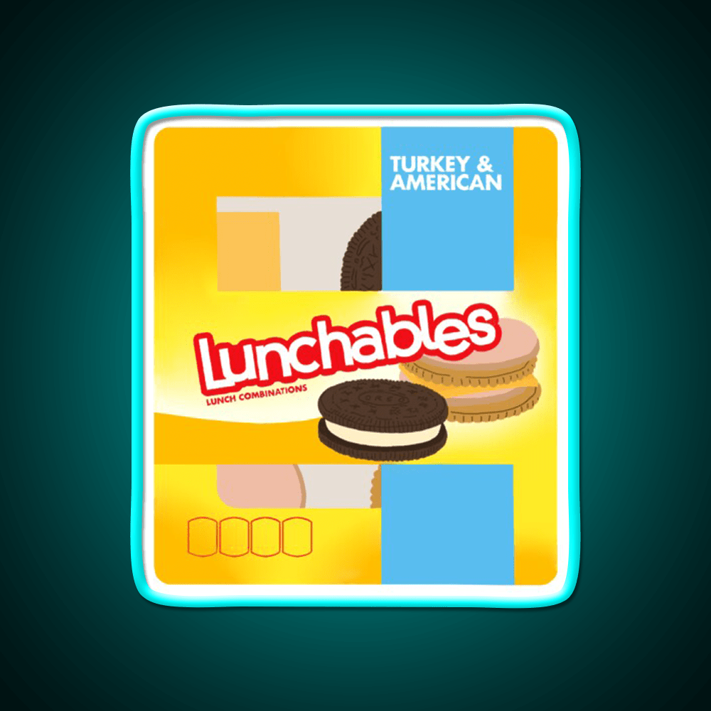 Lunchables Snack Food Led Neon Sign Rgb Color - Shineneon