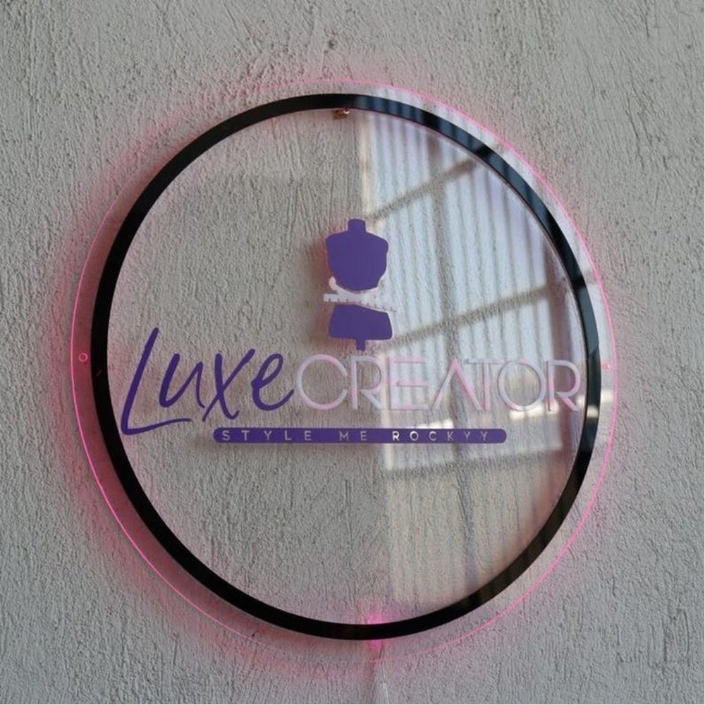Luxe Creaton Acrylic Business Logo Sign - Shineneon