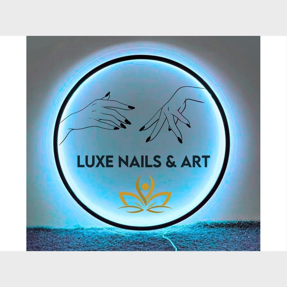 Luxe Nails Art Acrylic Business Logo Sign - Shineneon
