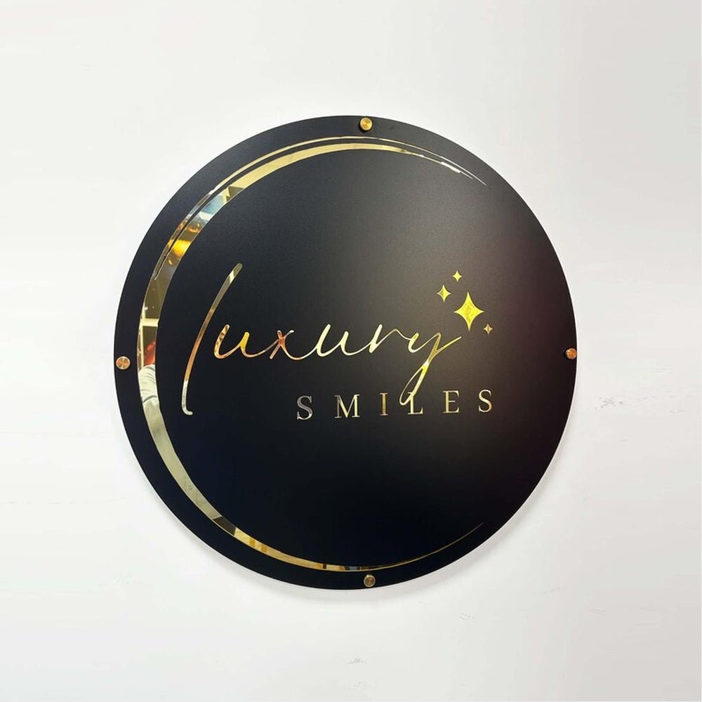 Luxury Smiles Acrylic Business Logo Sign - Shineneon