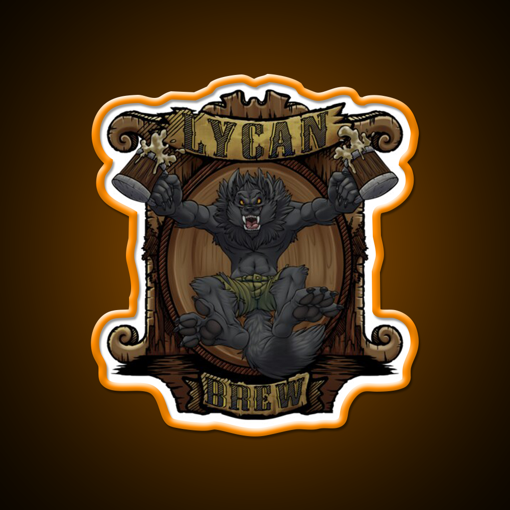 Lycan Brew Beer Bar Decor Led Neon Sign Rgb Color