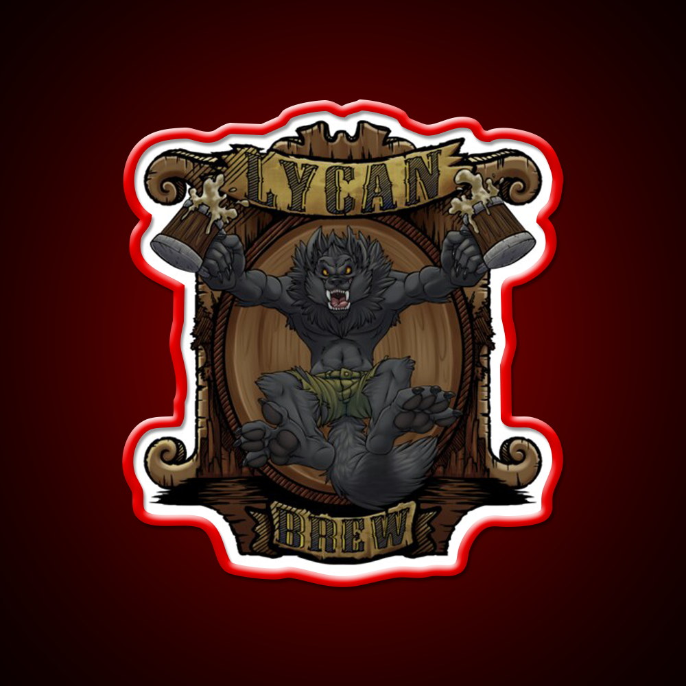 Lycan Brew Beer Bar Decor Led Neon Sign Rgb Color