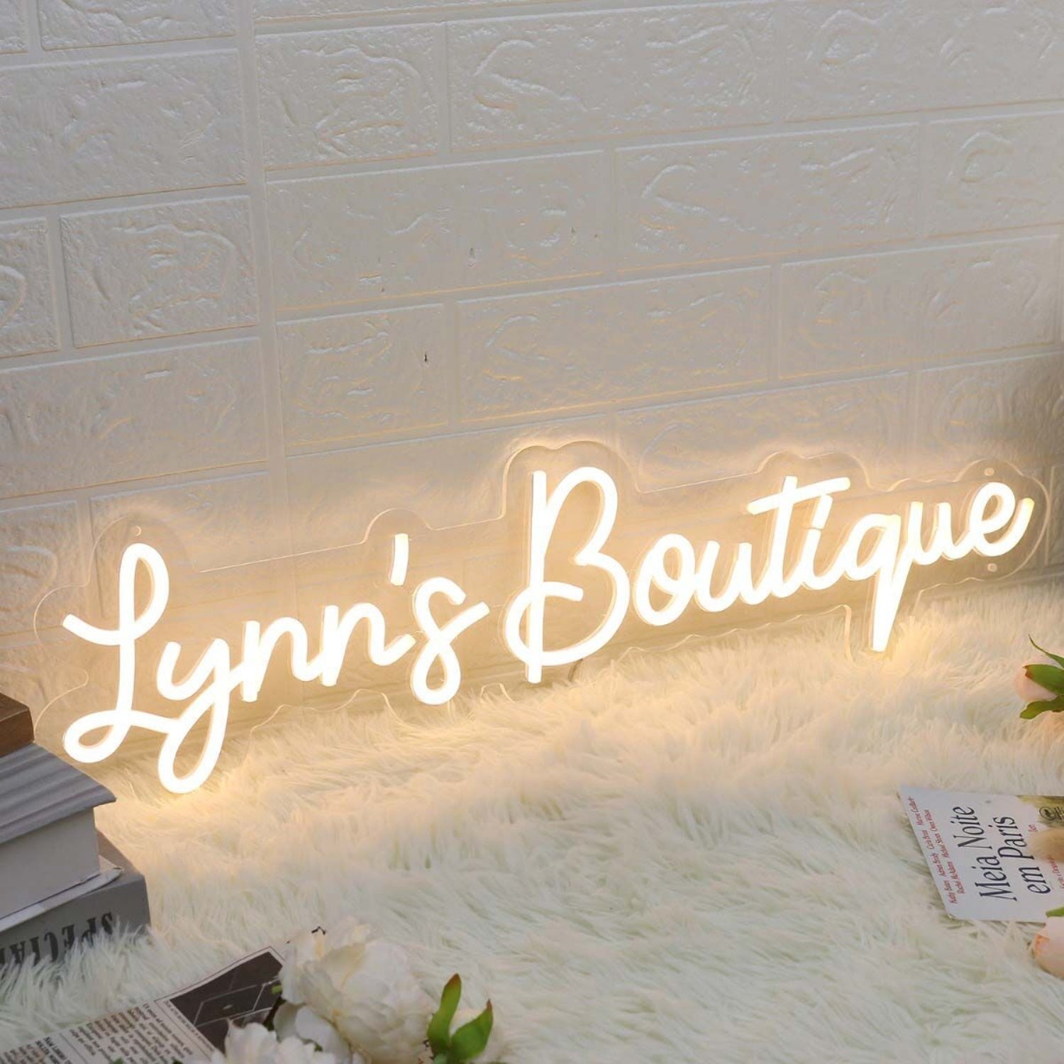 Lynns Boutique Yellow Led Neon Sign - Shineneon