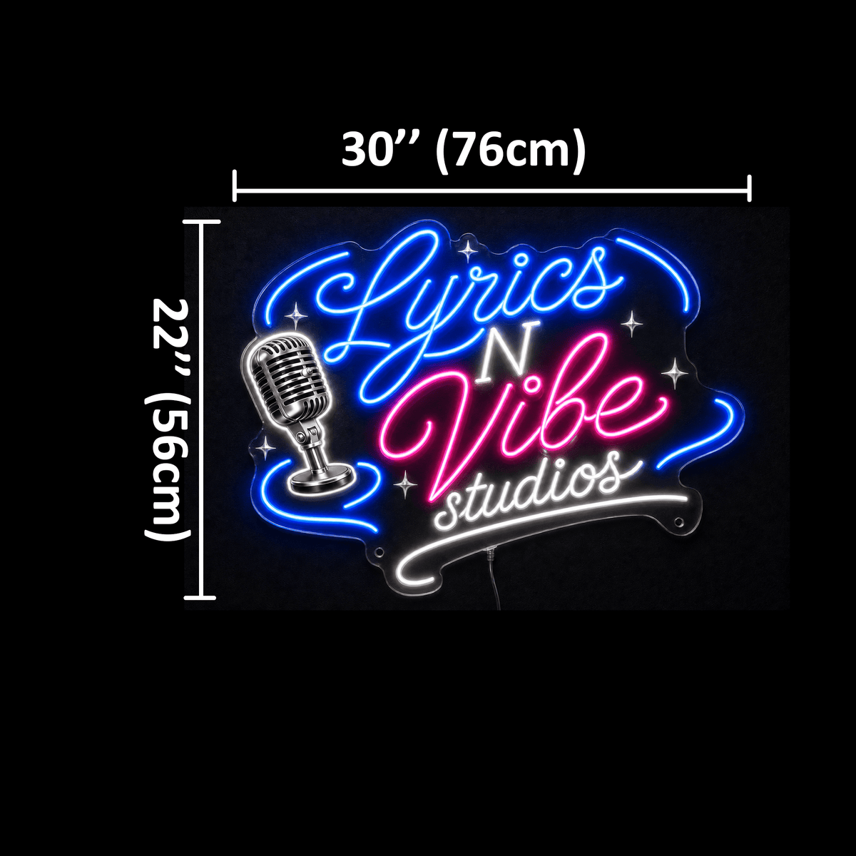 Lyrics N Vibe Studio Custom Business LED Neon Sign - Shineneon
