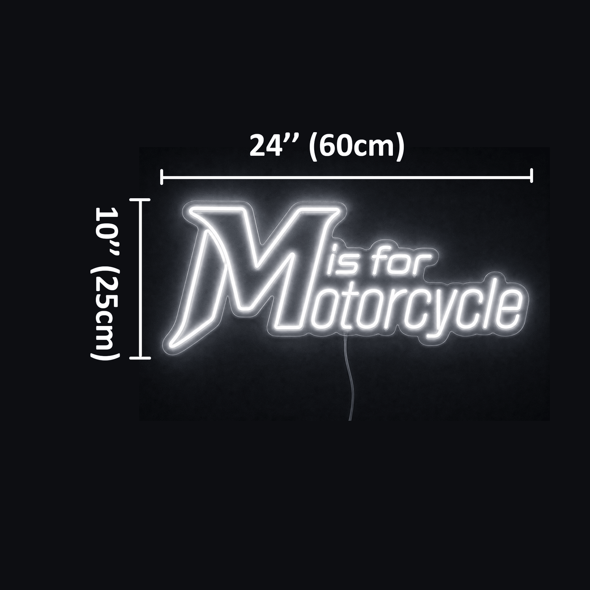 M is for Motorcycle Custom LED Neon Sign - Shineneon
